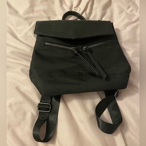 Black backpack purse